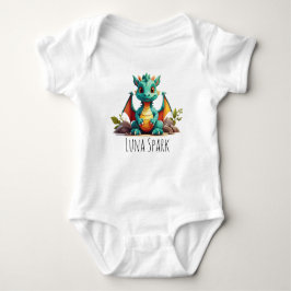 Schattigee Mint Green Dragon Vibes Fantasy geperso Romper