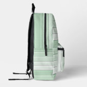 Schattigee Mint Green Stripes  & Girly Bedrukte Rugzak (Links)
