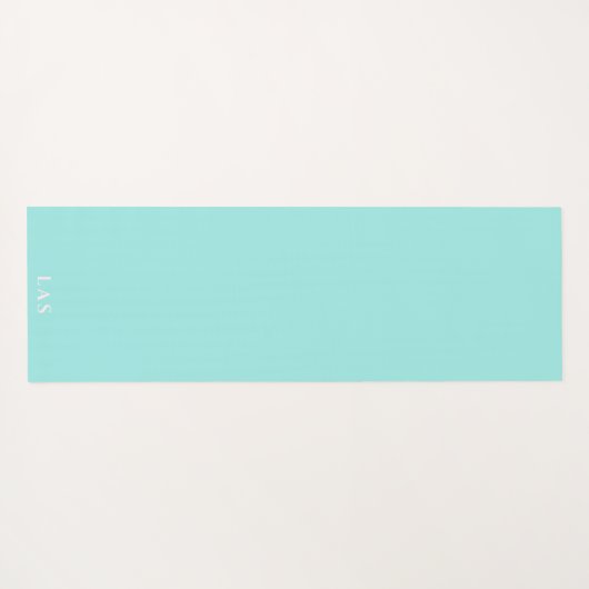 Schattigee Mint Groen en Blush Roze Diagonale Stre Yogamat (Achterkant (horizontaal))