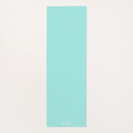 Schattigee Mint Groen en Blush Roze Diagonale Stre Yogamat (Achterkant)