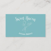 Schattigee Mint Groen Kookgerei Bakkerij Visitekaartje (Voorkant)