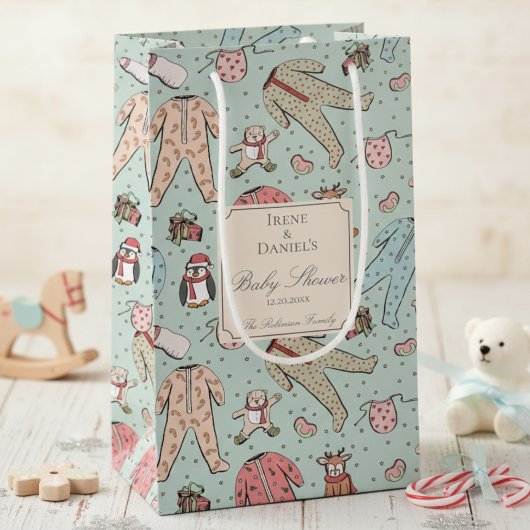 Schattigee Mint Groene Kerst Baby shower Klein Cadeauzakje