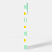 Schattigee mint groene retro madeliefjes op girly Case-Mate iPhone case (Achterkant / Rechts)