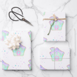 Schattigee Mint Kinder Kerst Gingerbread House Vak Inpakpapier Vel