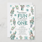 Schattigee Mint Notenkraker Oh Wat Leuk 1e Verjaar Kaart (Voorkant)