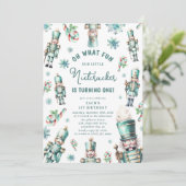 Schattigee Mint Notenkraker Oh Wat Leuk 1e Verjaar Kaart (Staand voorkant)