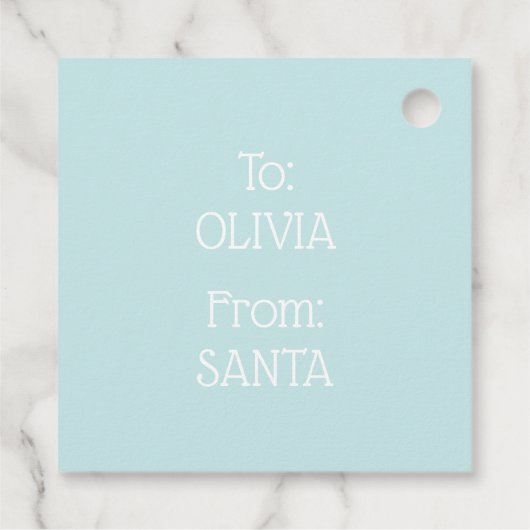 Schattigee Mint Snowy Snowflake Stars Bedankjes Labels (Achterkant)