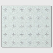 Schattigee Mint Spooky Schattige Oktober Baby show Cadeaupapier (Vlak)