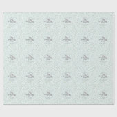 Schattigee Mint Spooky Schattige Oktober Baby show Cadeaupapier (Vlak)