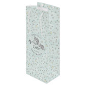 Schattigee Mint Spooky Schattige Oktober Baby show Wijn Cadeautas (Achterkant Gekanteld)