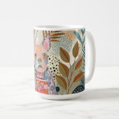 Schattigee Mixed Media Boston Terrier hond Koffiemok (Voorkant rechts)