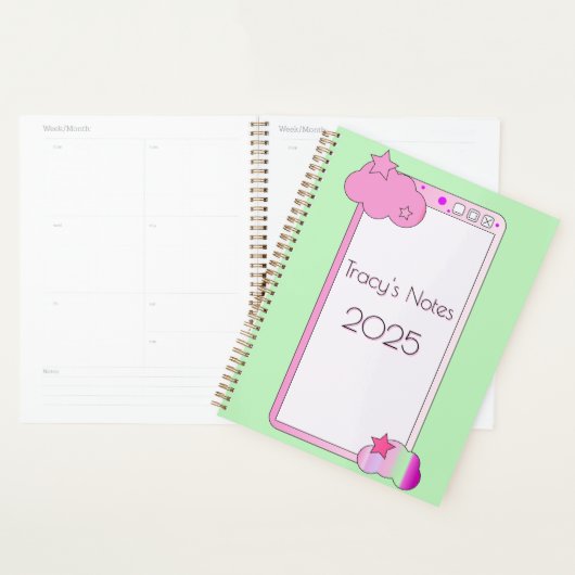 Schattigee mobiele telefoon school of werk planner (Display)