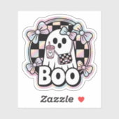 Schattigee Mode Boo Ghost Halloween Sticker (Vel)