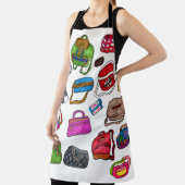 Schattigee Mode Geïllustreerde portemonnee Patroon Schort (Insitu)