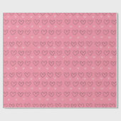 Schattigee Modern Blush Pink Love Hearts Cadeaupapier (Vlak)