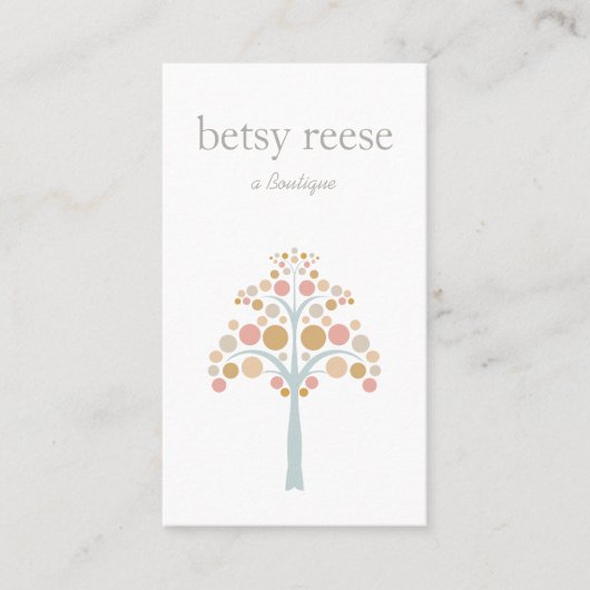 Schattigee Modern Tree Visitekaartje (Voorkant)