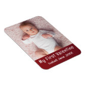 Schattigee moderne 1e Valentijnsdag Personaliseer Magneet (Rechterzijde)