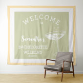 Schattigee Moderne Bachelorette Party pastelcockta Wandkleed (In Situ (horizontaal))