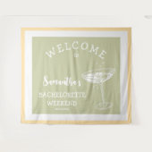 Schattigee Moderne Bachelorette Party pastelcockta Wandkleed (Voorkant (horizontaal))