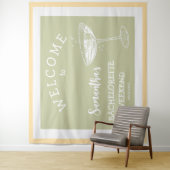 Schattigee Moderne Bachelorette Party pastelcockta Wandkleed (In situ)