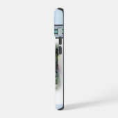 Schattigee moderne bokser hondenkunst iPhone 15 case (Linkerkant)