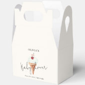 Schattigee moderne Cherry Scoop Ice Cream Baby sho Bedankdoosjes (Open)