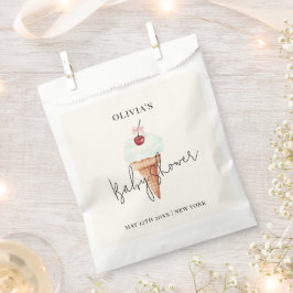 Schattigee moderne Cherry Scoop Ice Cream Baby sho Bedankzakje