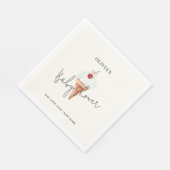 Schattigee moderne Cherry Scoop Ice Cream Baby sho Servet (Hoek)