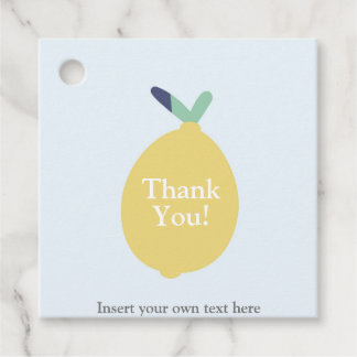 Schattigee moderne citroen dank u bedrijf tekst Cl Bedankjes Labels