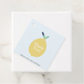 Schattigee moderne citroen dank u bedrijf tekst Cl Bedankjes Labels (In situ)