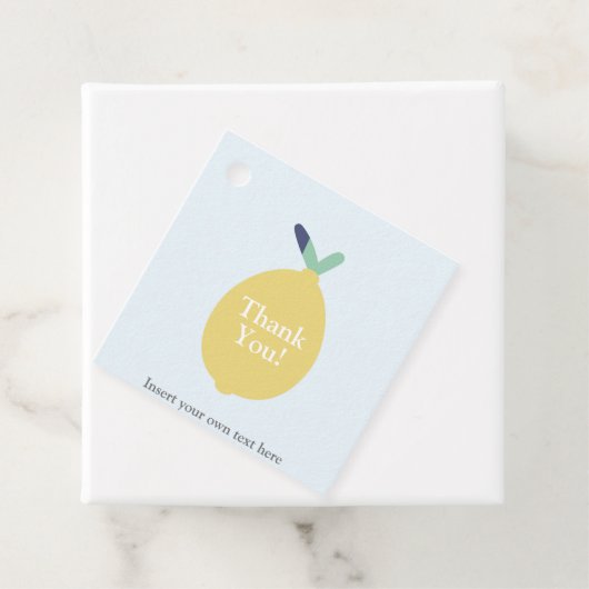 Schattigee moderne citroen dank u bedrijf tekst Cl Bedankjes Labels (In situ)