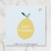 Schattigee moderne citroen dank u bedrijf tekst Cl Bedankjes Labels (Achterkant)