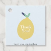 Schattigee moderne citroen dank u bedrijf tekst Cl Bedankjes Labels (Voorkant)