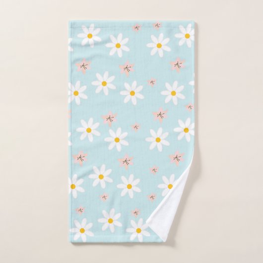 Schattigee moderne Daisy leliebloem Rustiek naadlo Bad Handdoek (Handdoek)