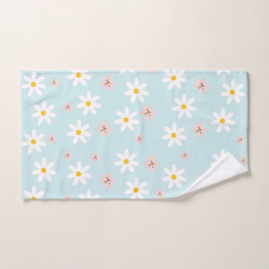 Schattigee moderne Daisy leliebloem Rustiek naadlo Bad Handdoek (Handdoek)