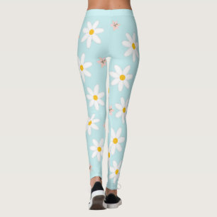 Schattigee moderne Daisy leliebloem Rustiek naadlo Leggings