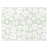 Schattigee moderne Daisy Pattern op Sage Gingham P Tafelkleed (Voorkant (Horizontaal))