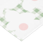 Schattigee moderne Daisy Pattern op Sage Gingham P Tafelkleed (Gekanteld)
