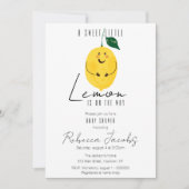 Schattigee moderne drachtige citroen Baby shower I Kaart (Voorkant)