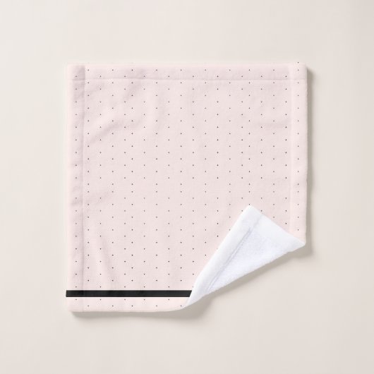 Schattigee moderne elegante scriptnaam Blush Pink  Bad Handdoek (Wasdoekje)