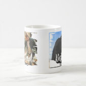 Schattigee moderne elegante vader gepersonaliseerd koffiemok (Center)