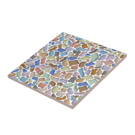 Schattigee moderne en leuke badkamerdecoratie sten tegeltje (Zijkant)