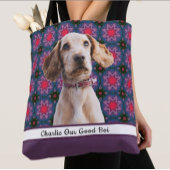 Schattigee Moderne Foto Gift Puppy Hondenliefhebbe Tote Bag