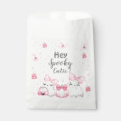 Schattigee moderne geest Halloween meisje verjaard Bedankzakje (Voorkant)