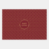 Schattigee moderne gouden polka dots Christelijk H Inpakpapier Vel (Voorkant 2)