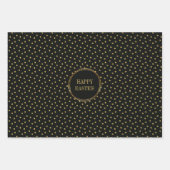 Schattigee moderne gouden polka dots Christelijk H Inpakpapier Vel (Voorkant)