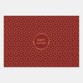 Schattigee moderne gouden polka dots Christelijk H Inpakpapier Vel (Voorkant)