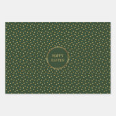 Schattigee moderne gouden polka dots Christelijk H Inpakpapier Vel (Voorkant 2)