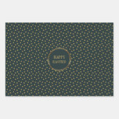 Schattigee moderne gouden polka dots Christelijk H Inpakpapier Vel (Voorkant)
