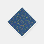 Schattigee moderne gouden polka dots Christelijk H Servet (Hoek)